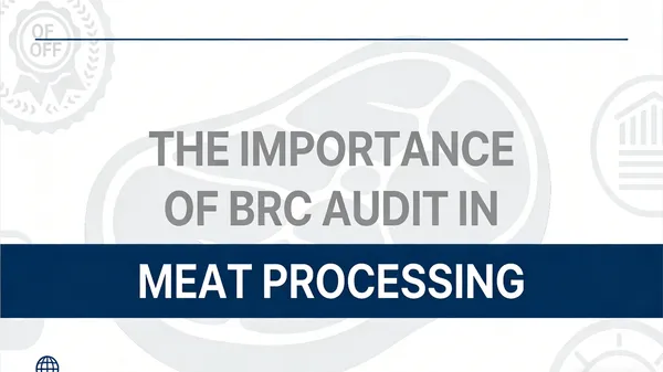 Cover image for a blog on BRC audit preparation, featuring Woneclean’s Hygiene Stations and Foam Cleaning Systems, emphasizing their role in improving sanitation and compliance in meat processing plants.