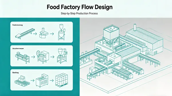 industrial cleaning equipment supporting hygienic flow design in food factory