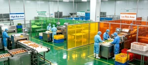 food processing cross contamination control system
