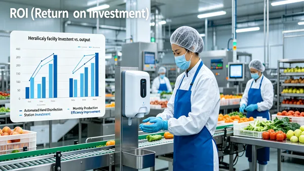 food factory hygiene ROI workflow for employee entrance sanitation