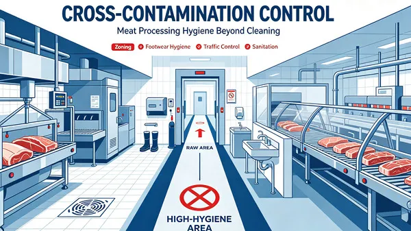 meat processing hygiene and cross-contamination control